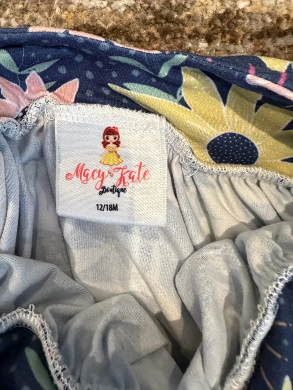 Macy Kate Boutique bubble rompers set of two- size 12/18 months